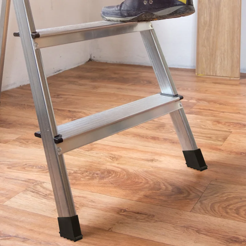 4Pcs Step Ladder Feet Covers Rubber Non-Skid Floor Protection Pads for Ladder Legs Versatile Ladder Leg Covers Stabilizer Pads