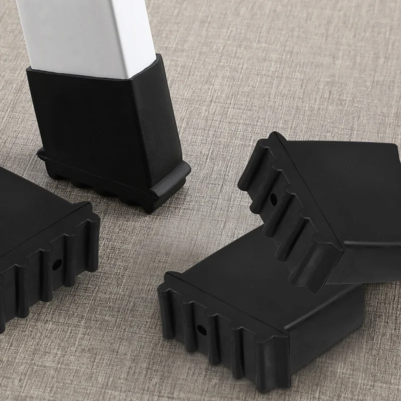 4Pcs Step Ladder Feet Covers Rubber Non-Skid Floor Protection Pads for Ladder Legs Versatile Ladder Leg Covers Stabilizer Pads