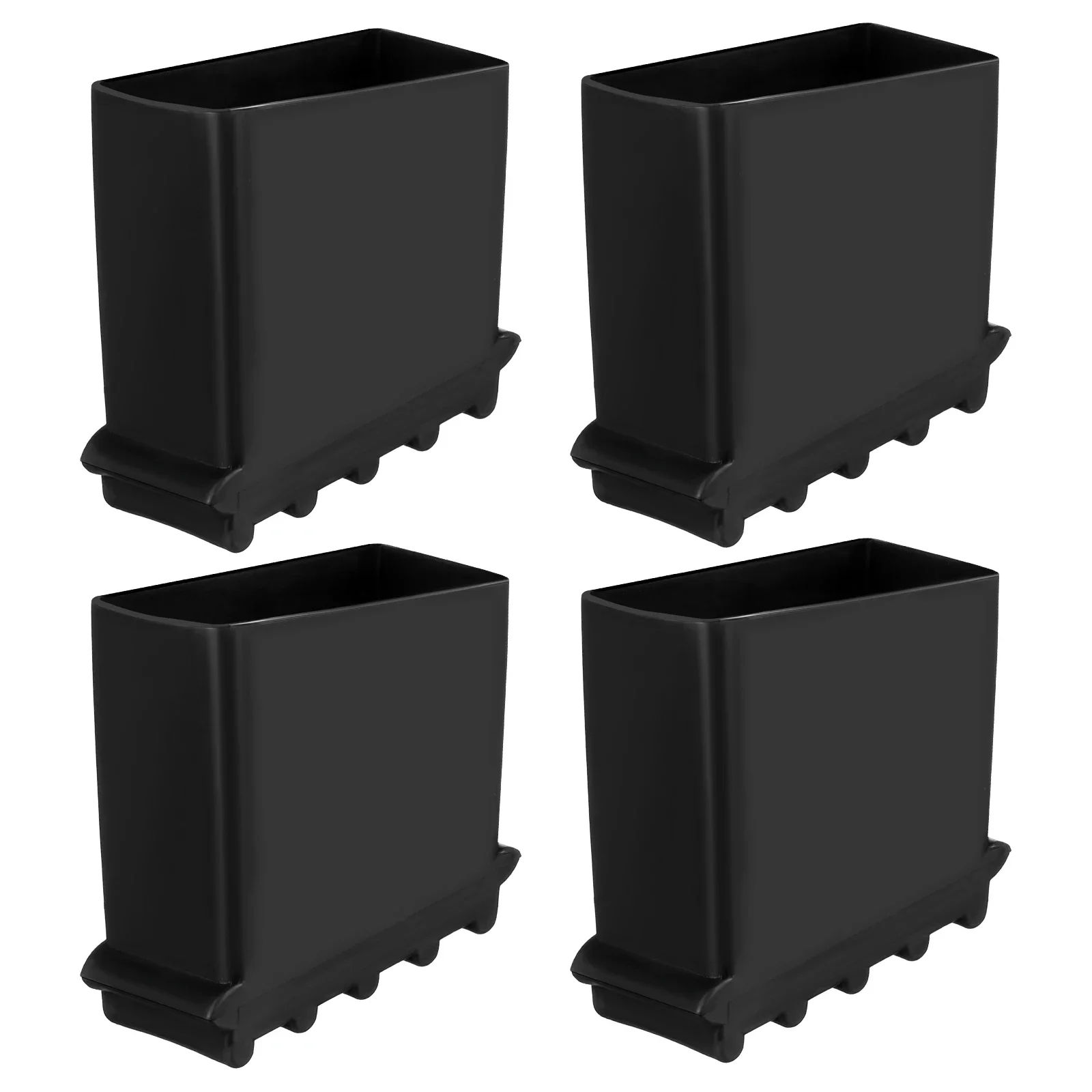 4Pcs Step Ladder Feet Covers Rubber Non-Skid Floor Protection Pads for Ladder Legs Versatile Ladder Leg Covers Stabilizer Pads