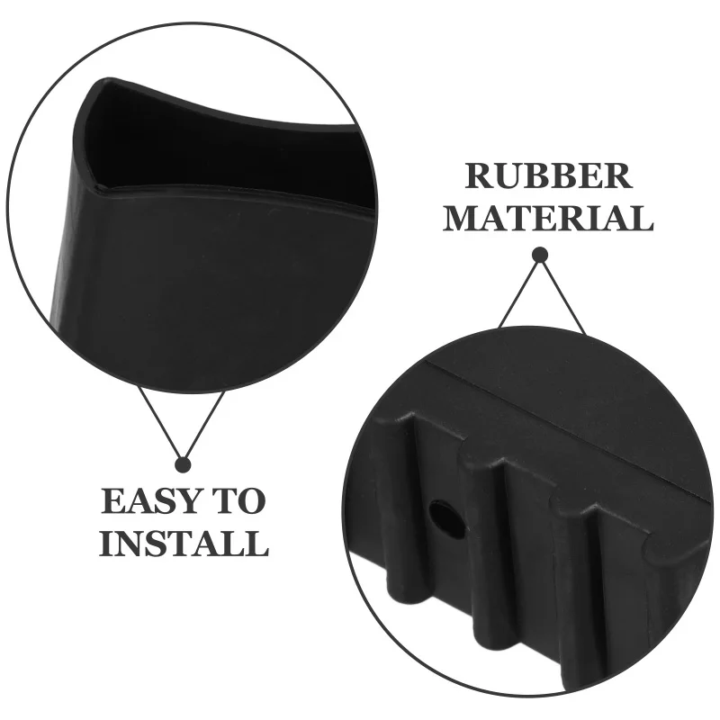 4Pcs Step Ladder Feet Covers Rubber Non-Skid Floor Protection Pads for Ladder Legs Versatile Ladder Leg Covers Stabilizer Pads