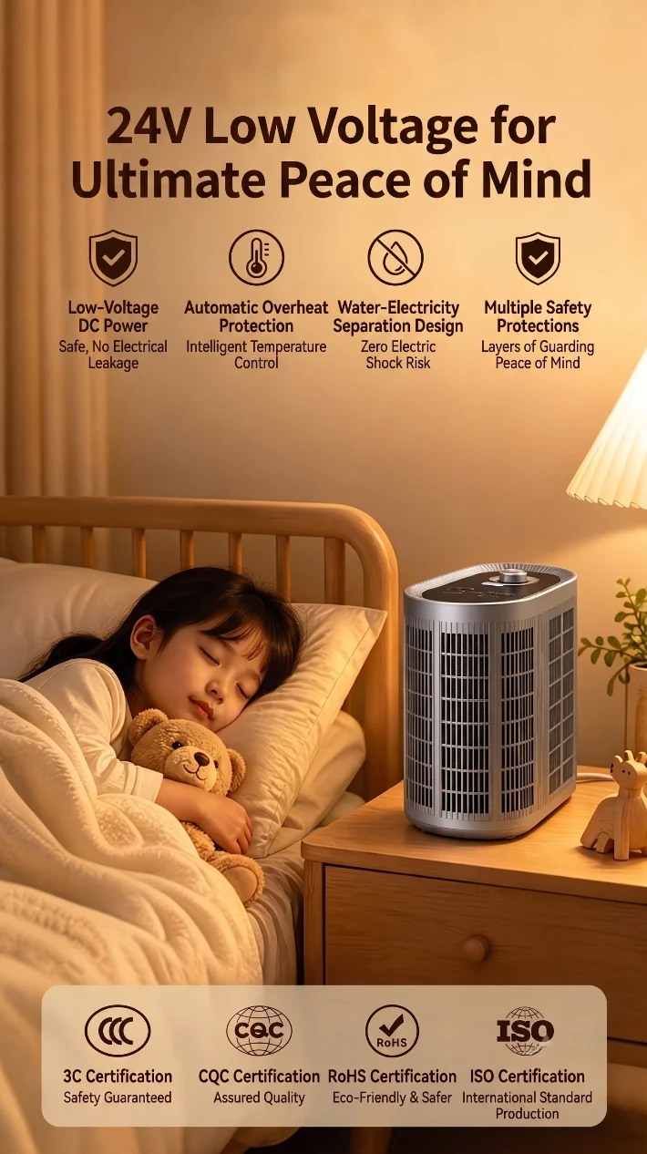 CAT-8Smart Water Circulation Cooling Mattress Cover, Zoned Dual Side Temperature Control for Deep Sleep, Cooling & Heating Temp