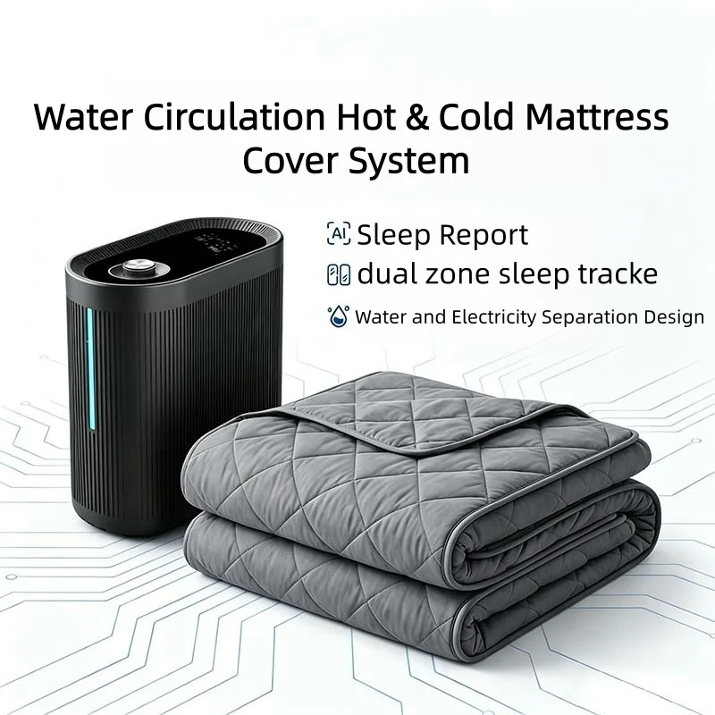 CAT-8Smart Water Circulation Cooling Mattress Cover, Zoned Dual Side Temperature Control for Deep Sleep, Cooling & Heating Temp