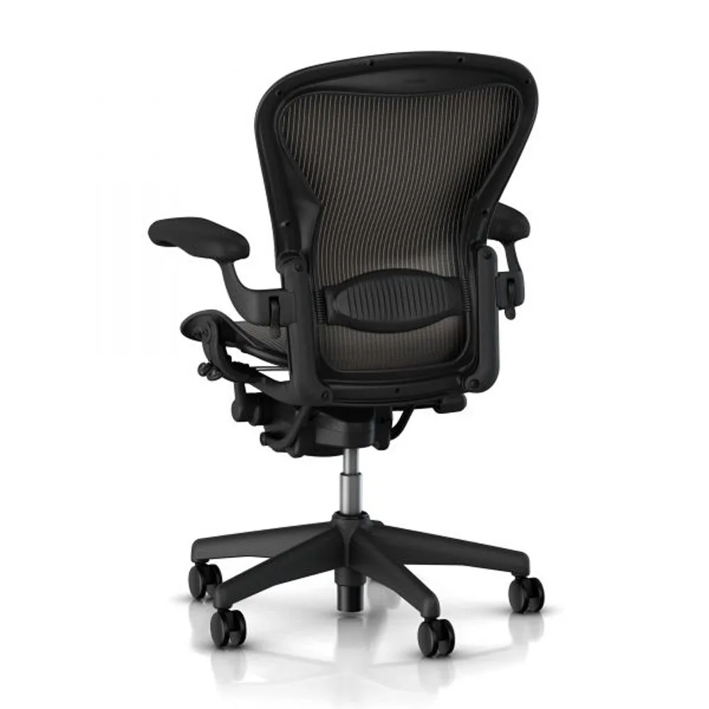 Herman Miller Aeron Classic Lumbar Support Pad Replacement Black/Gray Size A/B/C Office Chair Back Support Cushion
