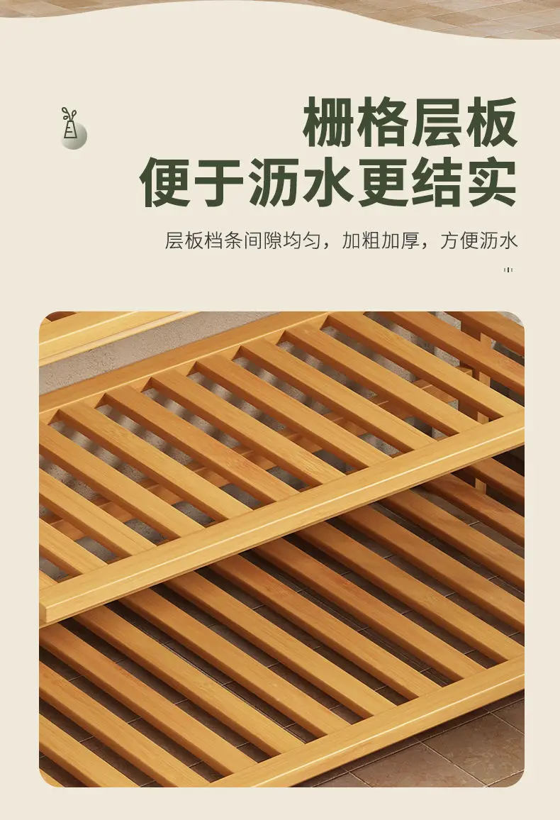 Flower Rack New Balcony Multi-layer Indoor Floor-to-ceiling Flower Pot Rack Green Basket Hanging Orchid Living Room Ladder Rack