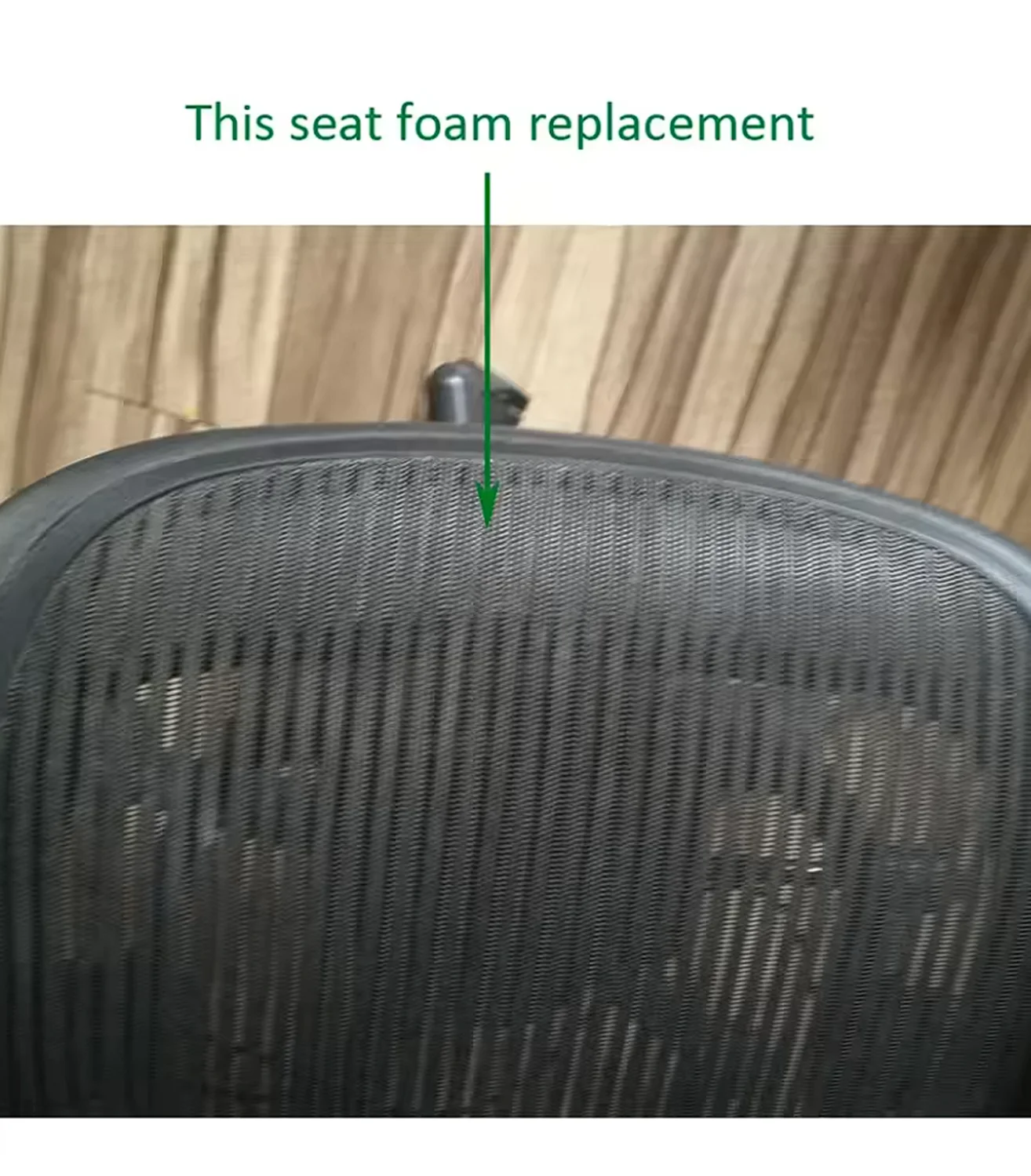 Herman Miller Aeron Classic & Remastered Seat Foam Pad Insert Replacement, Black Cushion Pad Size B/C Office Chair Accessory