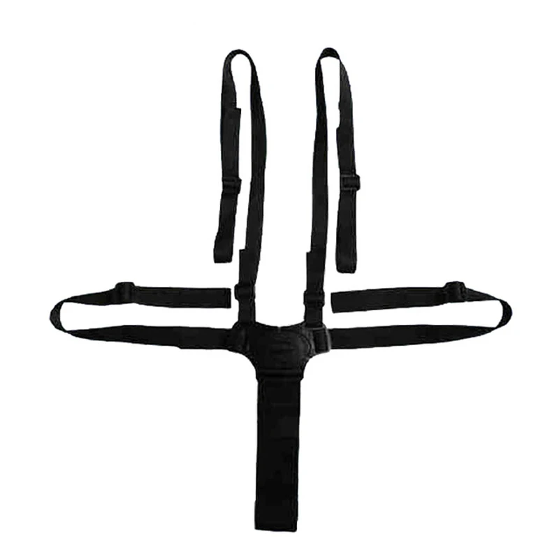 Child Seat Belt Trolley Protective Strap Tricycle Baby Stroller Seat Belts Dining Chair Bandage Buggiest Five Point Safety Belt