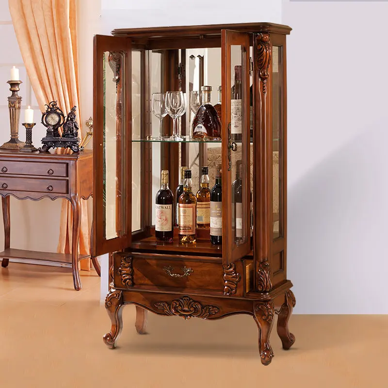 Nordic Wood Living Room Cabinets Organizer Display Storage Corner Cabinets Accent Craft Jewelry Hallway Vitrina Home Furniture