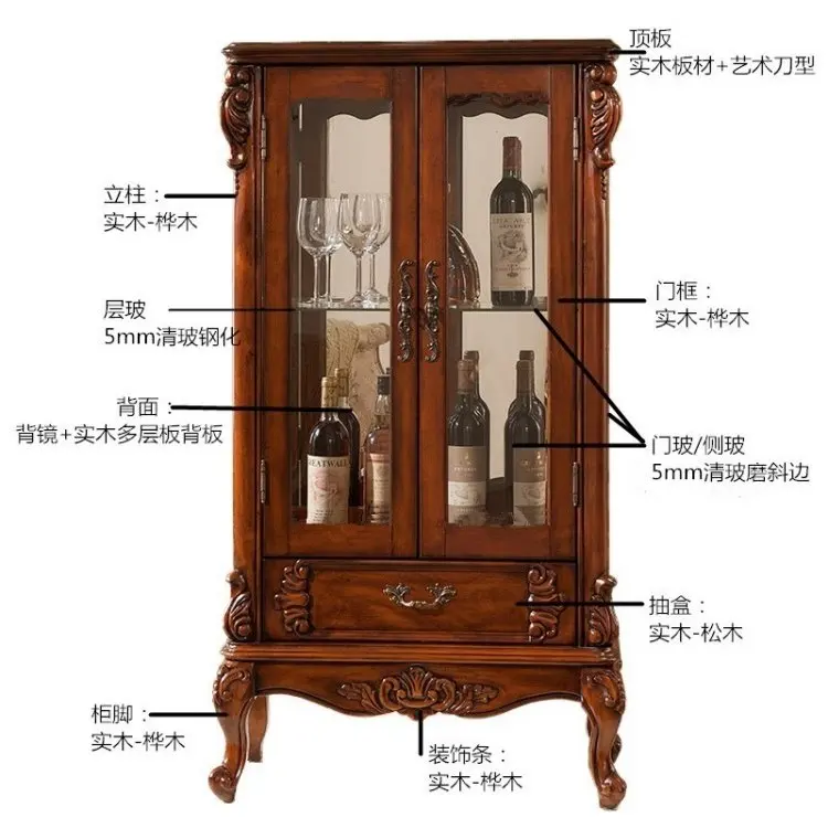 Nordic Wood Living Room Cabinets Organizer Display Storage Corner Cabinets Accent Craft Jewelry Hallway Vitrina Home Furniture