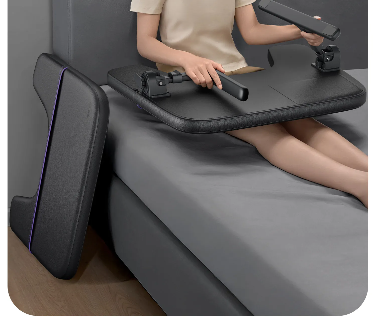 Foldable Laptop Desk Adjustable Bed Table for Study Office Gaming Sofa Dorm Student