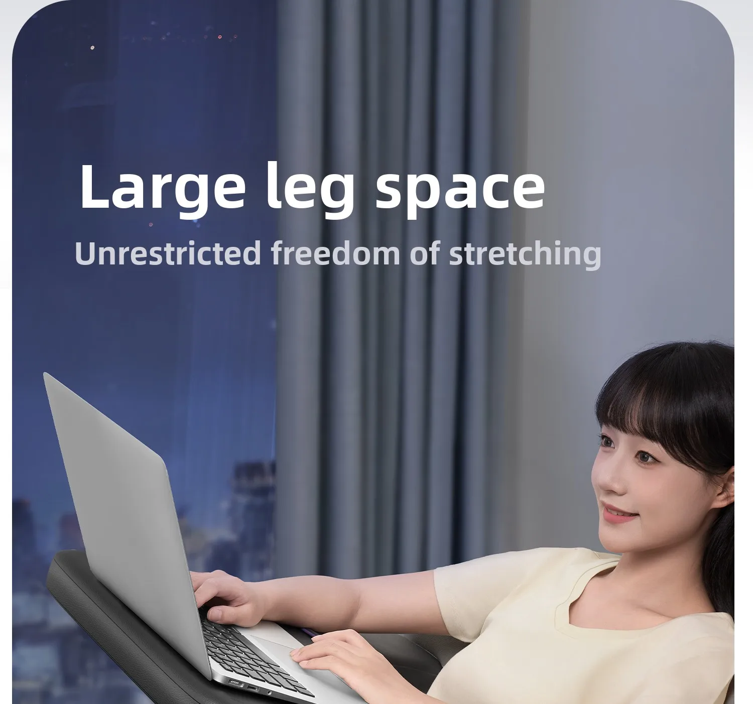 Foldable Laptop Desk Adjustable Bed Table for Study Office Gaming Sofa Dorm Student