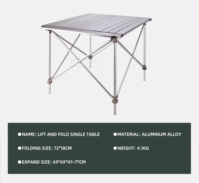 Aluminum Folding Director's Chair, Portable Camping Chair for Fishing, Beach, and Outdoor