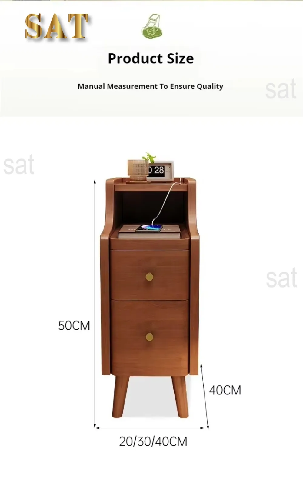 Nordic Simple Low Modern Bedside Table, Luxury Narrow Home Furniture Living Room, Bedroom Bedside Table