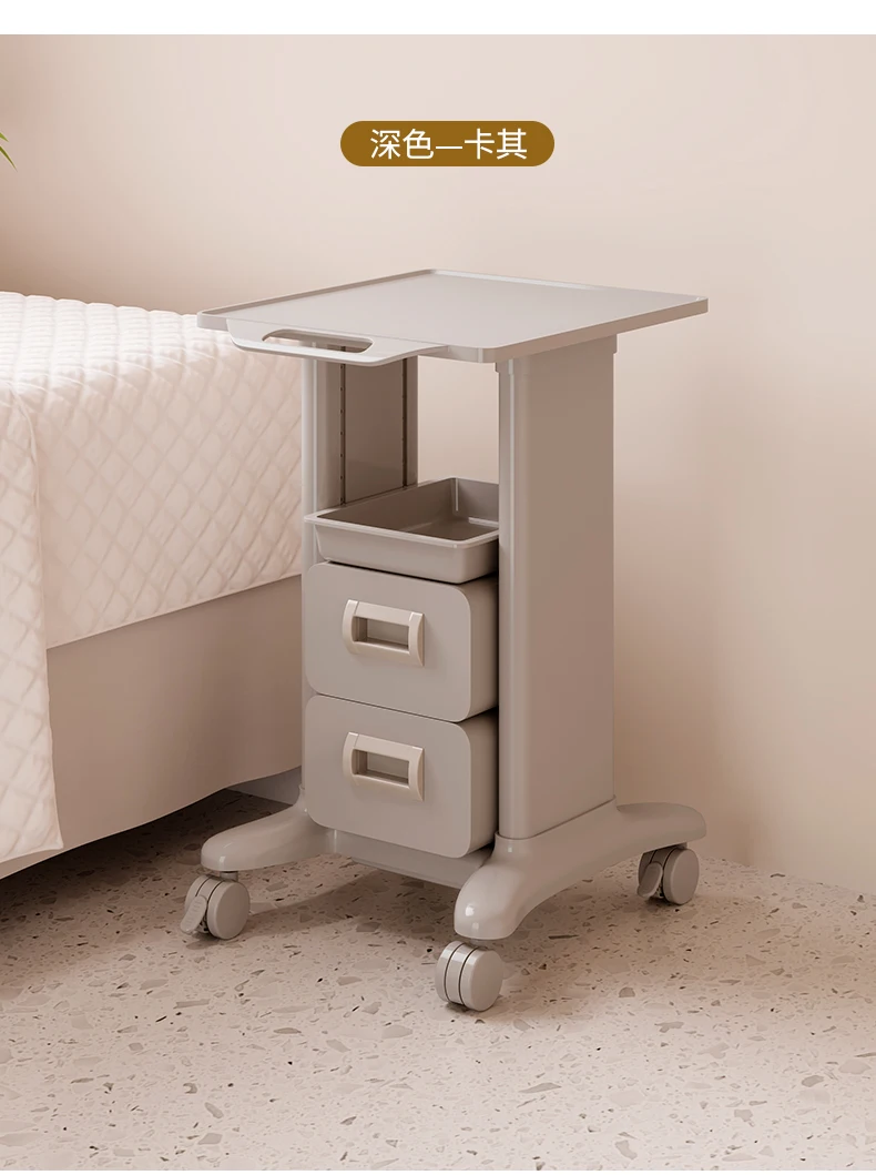 Beauty Salon Rolling Cart Mobile Skincare Instrument Trolley Multi-Tier Tool Organizer Drawer Heavy-Duty Cosmetic Storage Rack