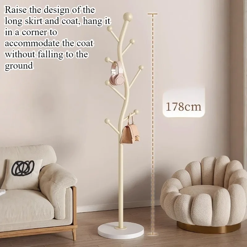 Italian light luxury coat rack floor-to-ceiling bedroom bedside personalized clothes storage rack simple home Internet
