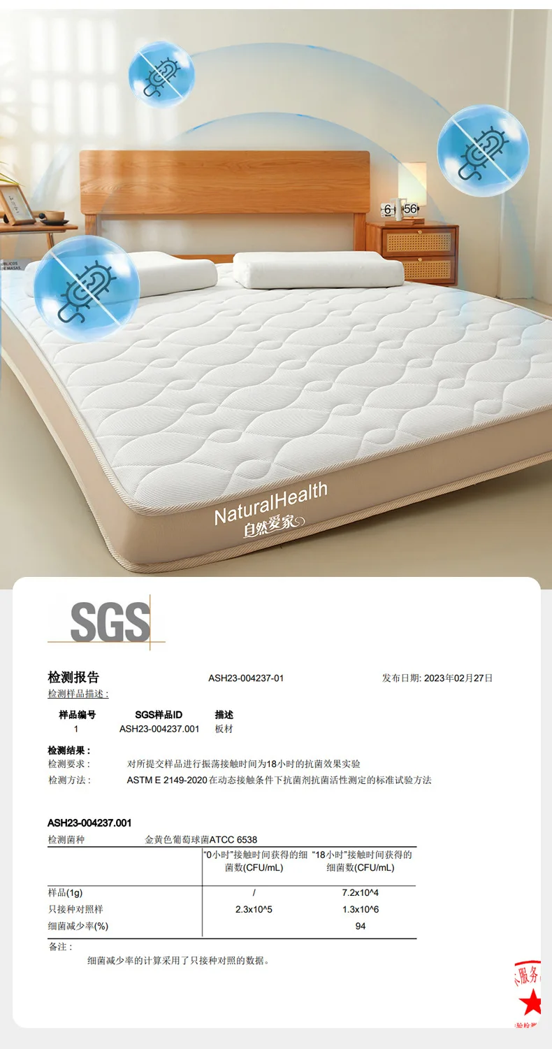 Natural Latex Mattress Home Bedroom Tatami Memory Cotton Pad Padded Rental Single Student Dormitory Thickened