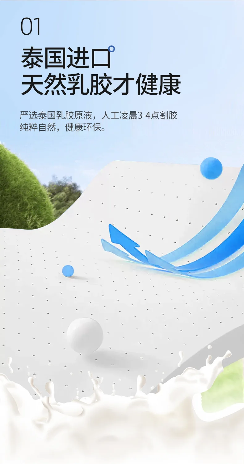 Natural Latex Mattress Home Bedroom Tatami Memory Cotton Pad Padded Rental Single Student Dormitory Thickened