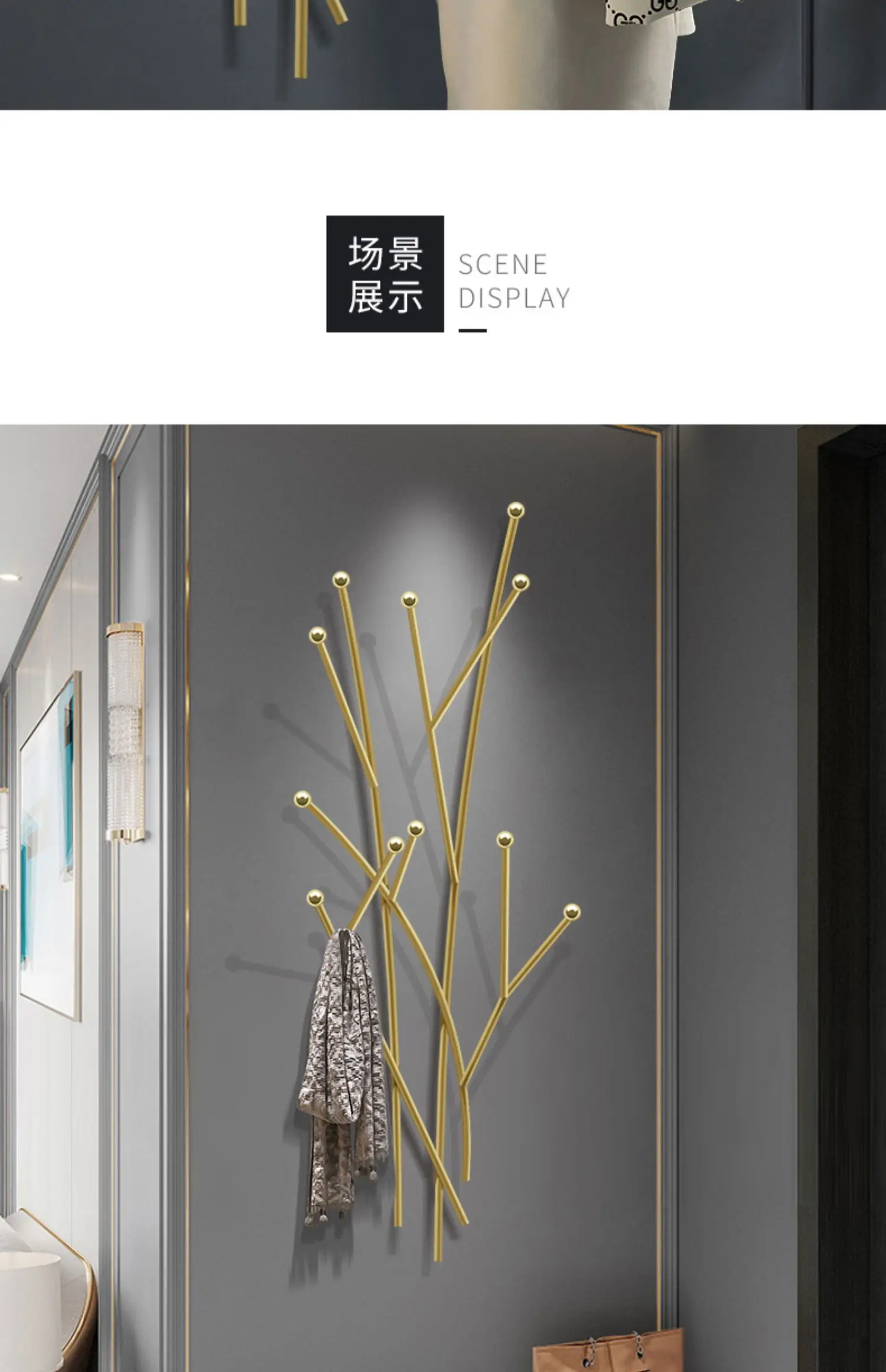 Wall Clothes Coat Racks Space Saving Organizer Minimalist Living Room Coat Racks Hanging Modern Arara De Roupa Home Furniture
