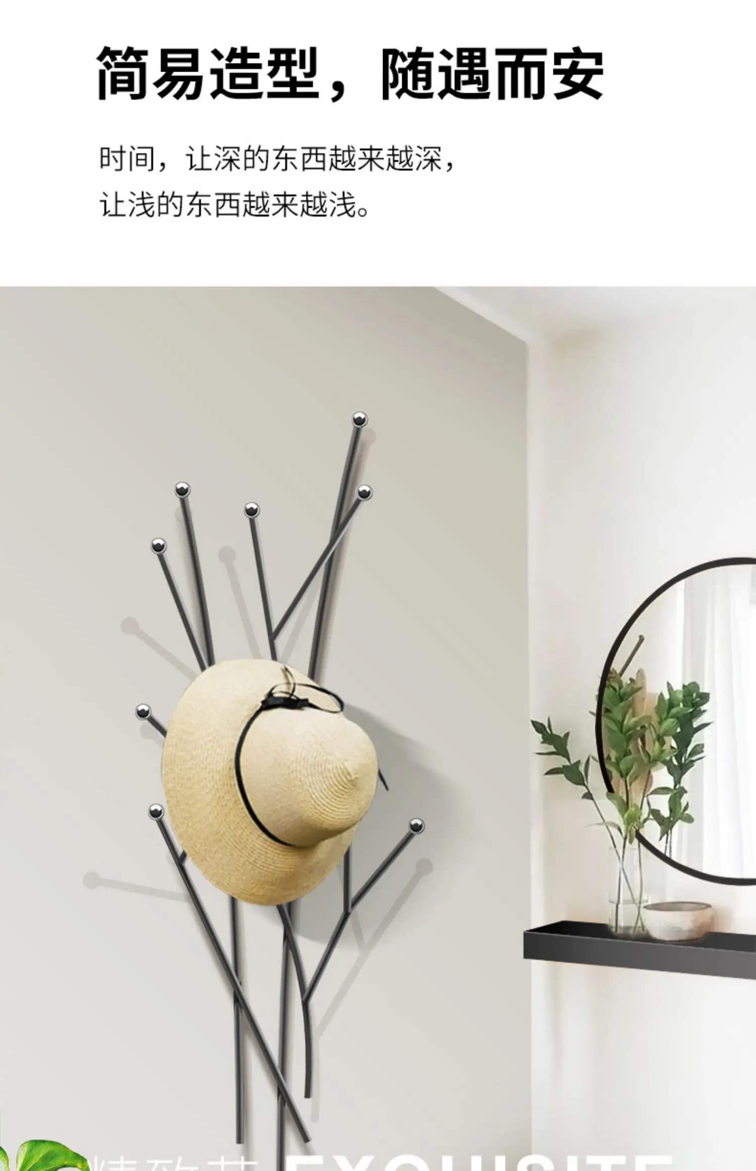Wall Clothes Coat Racks Space Saving Organizer Minimalist Living Room Coat Racks Hanging Modern Arara De Roupa Home Furniture