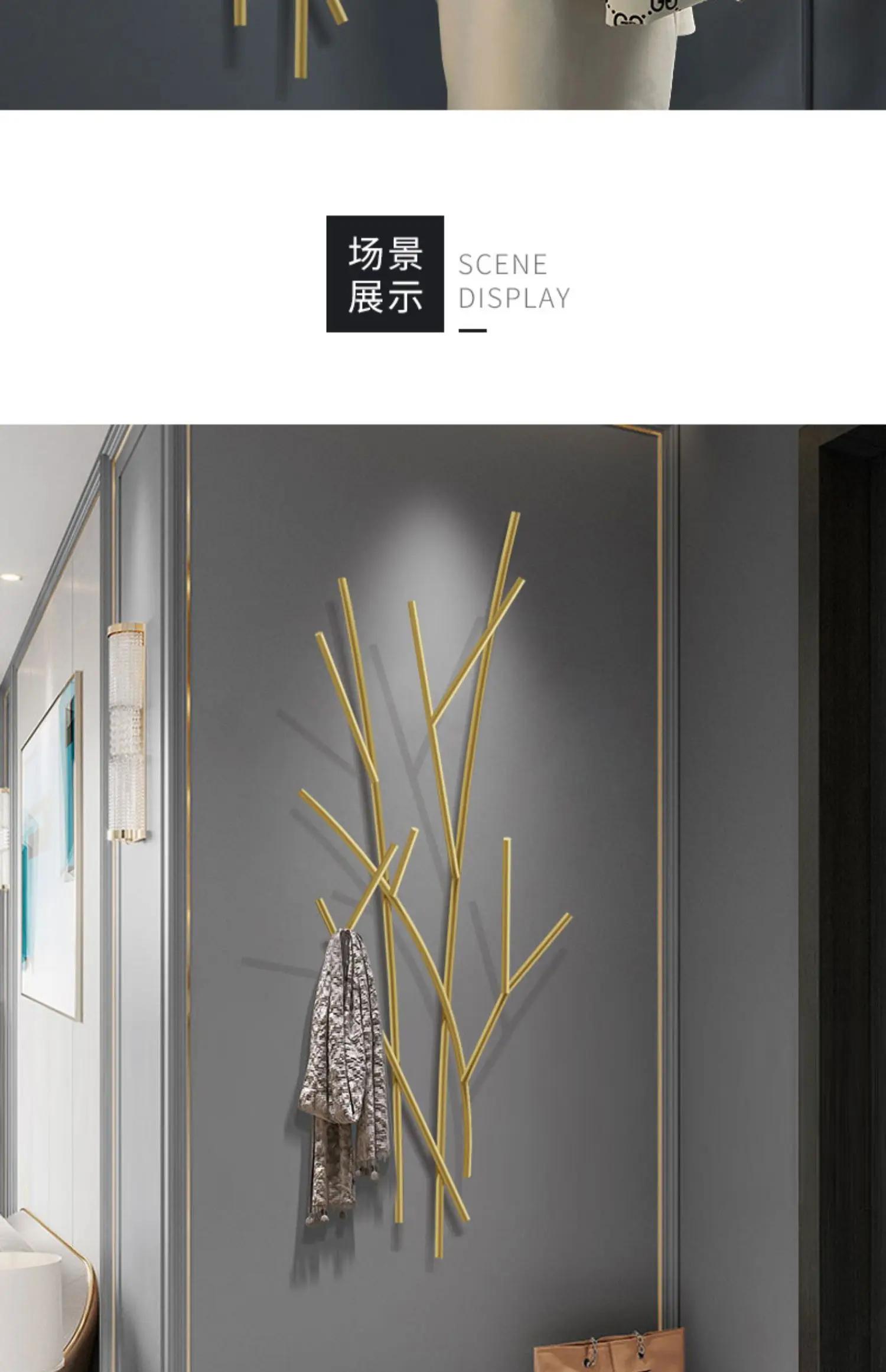 Wall Clothes Coat Racks Space Saving Organizer Minimalist Living Room Coat Racks Hanging Modern Arara De Roupa Home Furniture