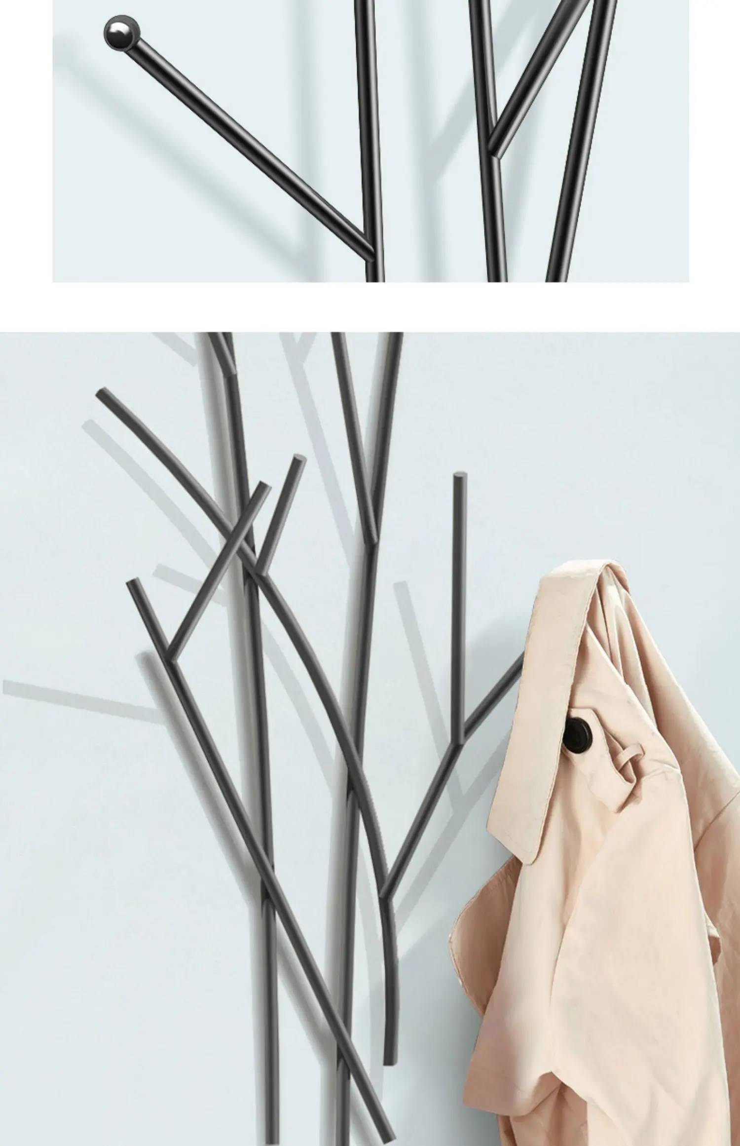 Wall Clothes Coat Racks Space Saving Organizer Minimalist Living Room Coat Racks Hanging Modern Arara De Roupa Home Furniture