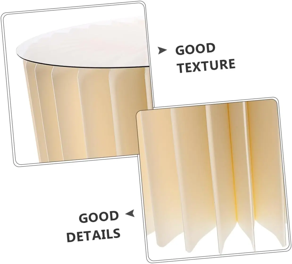 Round Pedestal Stand Foldable Cardboard Columns Cylinder Tables for Parties Baby Shower Birthday Wedding Display Decoration