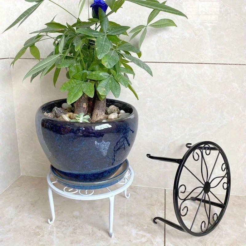 Floor-standing Storage Rack Multi-layer Iron Art Flower Stand Indoor Outdoor Universal Living Room Balcony Succulent Green Radis