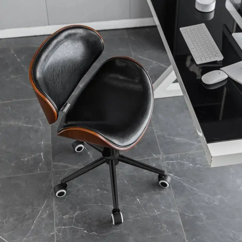 Chair Wood Craft Backrest Chairs Stainless Computer Steel Lift Chair Office Swivel Chair Study Dormitory Solid Desk Chairs