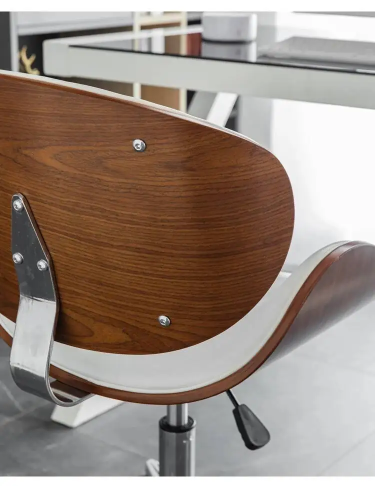 Chair Wood Craft Backrest Chairs Stainless Computer Steel Lift Chair Office Swivel Chair Study Dormitory Solid Desk Chairs