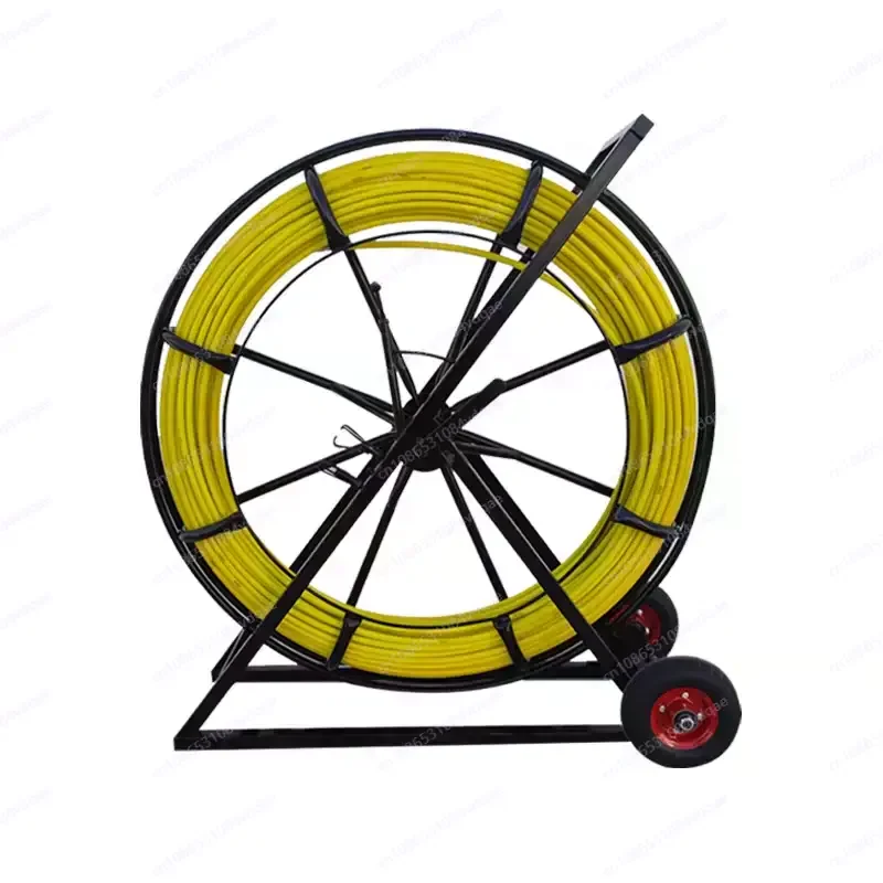 LT New 8mm 100m Fiberglass Wire Cable Running Rod Snakes Fish Tape Electric Wire Power Cable Puller Machine Pulling Puller Guide