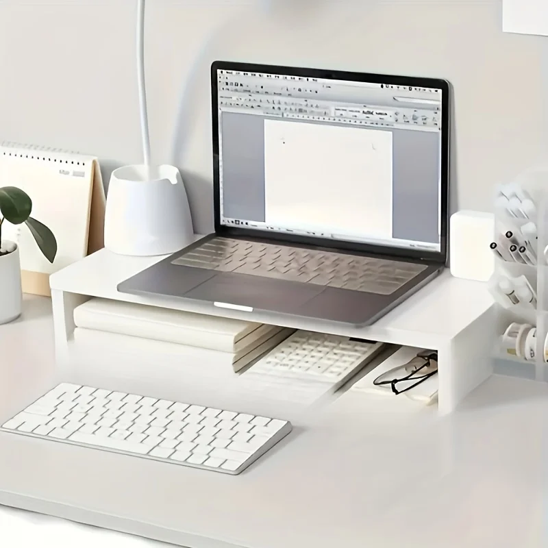 Computers with Elevated Shelves, Laptops with Elevated Shelves, Office Desk Storage Racks, Desktop Storage Racks, Home Dormitory