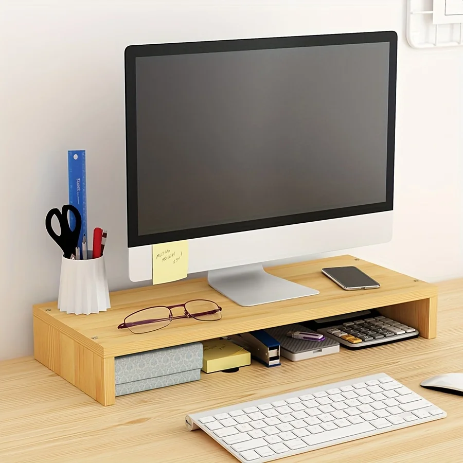 Computers with Elevated Shelves, Laptops with Elevated Shelves, Office Desk Storage Racks, Desktop Storage Racks, Home Dormitory