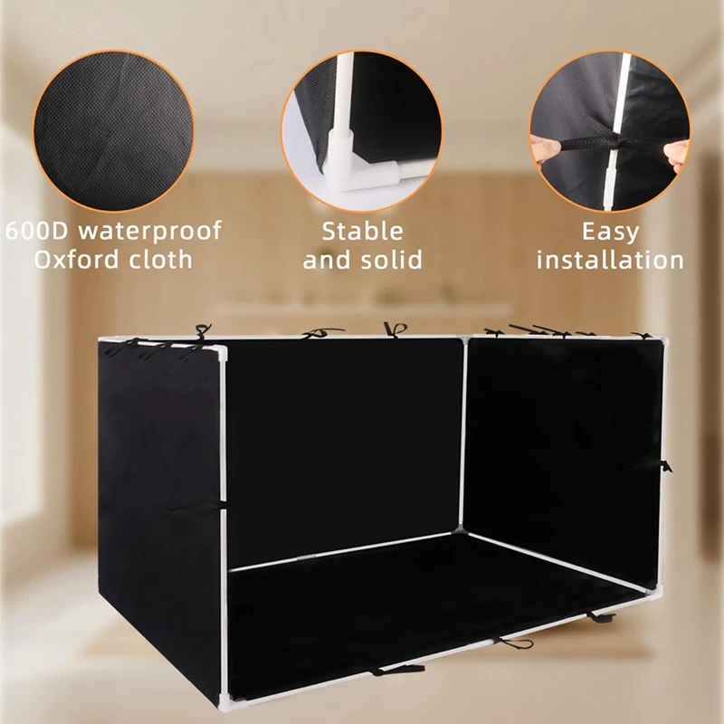 FTGT NEW Dog Pee Pad Holder with High Walls - 35in X 29in X 17.3in No-Splash Indoor Potty Tray, Foldable Dog Litter Box for Dogs
