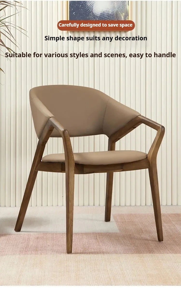 Nordic Wood Dining Chairs Modern Accent Hotel Replica Dining Chairs Restaurant Luxury Articulos Para El Hogar Patio Furniture