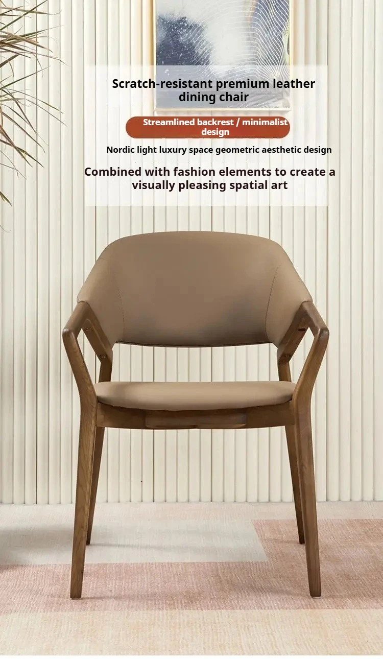 Nordic Wood Dining Chairs Modern Accent Hotel Replica Dining Chairs Restaurant Luxury Articulos Para El Hogar Patio Furniture