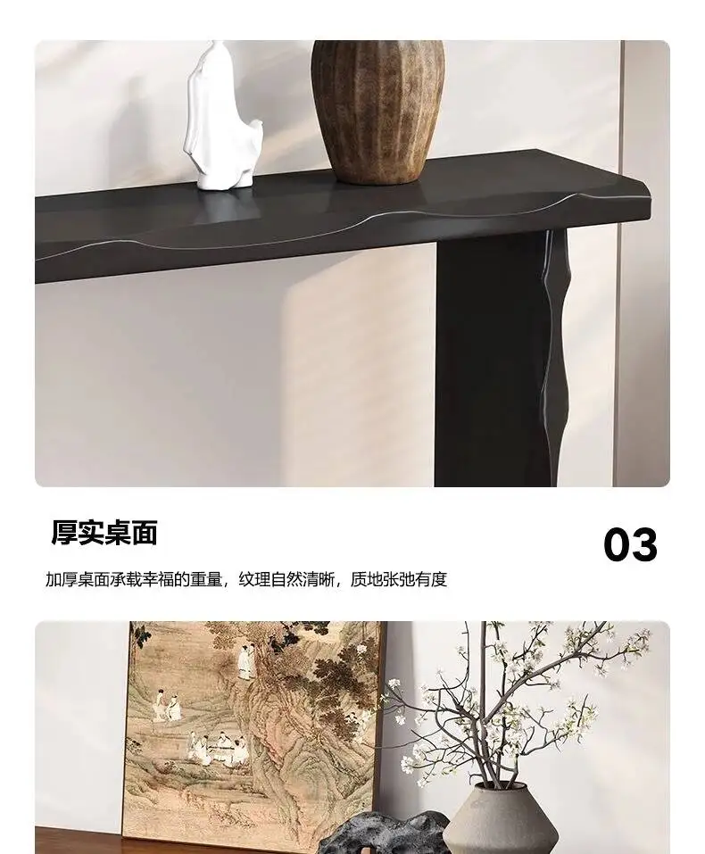 Vintage Century Elegant Mid Console Tables Shabby Wabi Sabi Beauty Console Tables Trendy Rustic Console Meuble Furniture Home