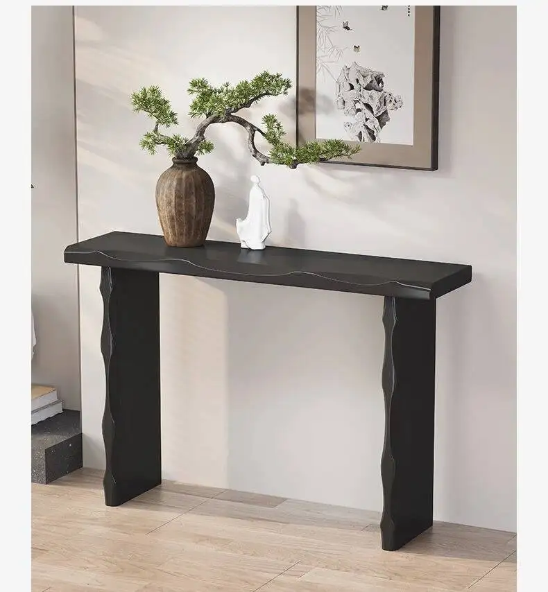 Vintage Century Elegant Mid Console Tables Shabby Wabi Sabi Beauty Console Tables Trendy Rustic Console Meuble Furniture Home