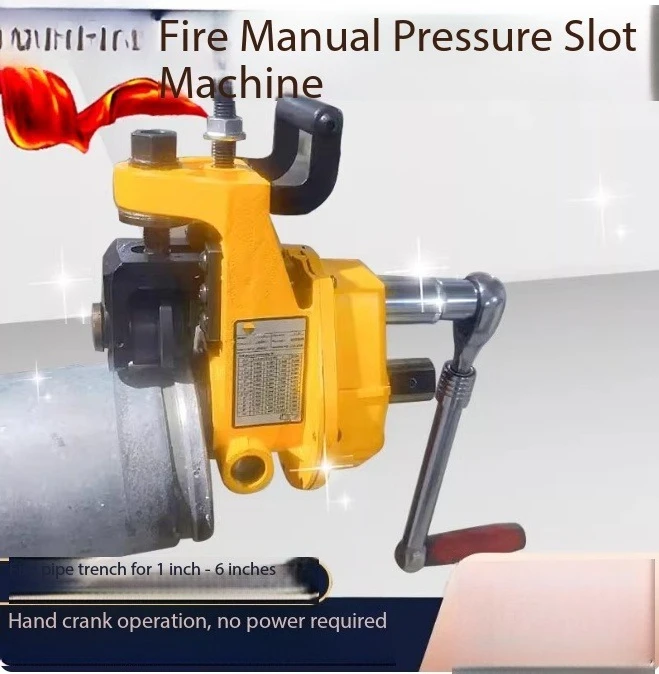 Roll Pipe Groover Fully Manual Steel Pipe Grooving Machine for 1"-6" steel pipe SCH10/SCH40