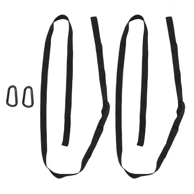 2Pcs High Bearing Capacity Hammock Straps 600lbs Breaking Strength Polyester Hammock Belt Rope 5 Ring Correias De Poliéster