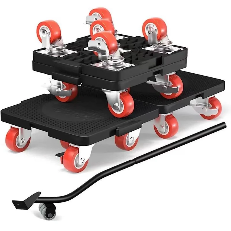 5-Wheel Heavy Furniture Mover Dolly Set with Lifter 360° Rotation Furniture Dollies Heavy Stuff Moving Tool Set