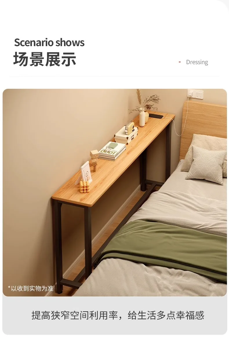 Small Narrow Table By The Wall, Bedside Locker Storage Cabinet Shelf Behind The Sofa Narrow Crack, Long Table