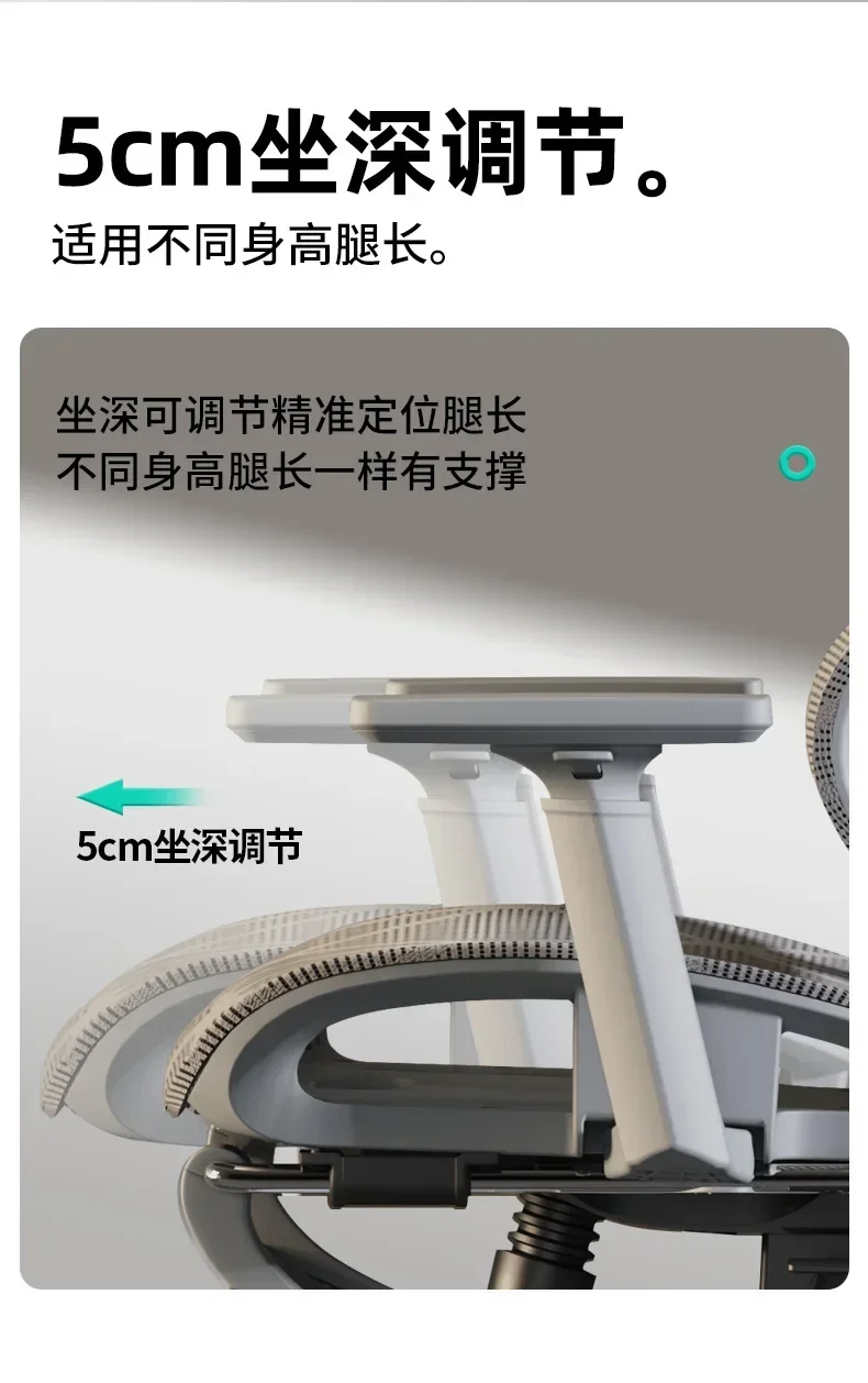 Adjustable Armrests Armchair 3D Ergonomic Chair Office Chair Computer Headrest Advanced Leg Rest Anime Gamer Bedroom