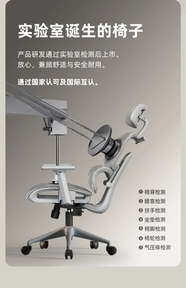 Adjustable Armrests Armchair 3D Ergonomic Chair Office Chair Computer Headrest Advanced Leg Rest Anime Gamer Bedroom