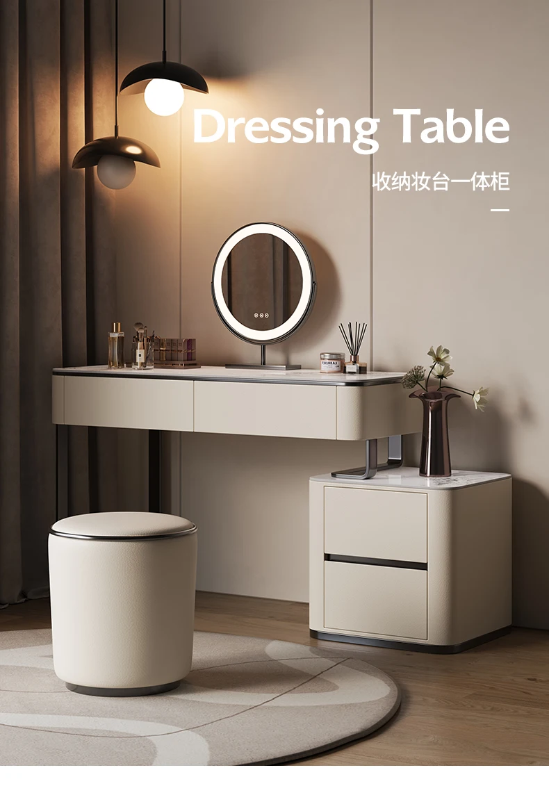 Minimalist Modern Vanity Table Chic Elegant Aesthetic Sturdy Vanity Table Trendy Classic Meuble De Chambre Bedroom Furniture