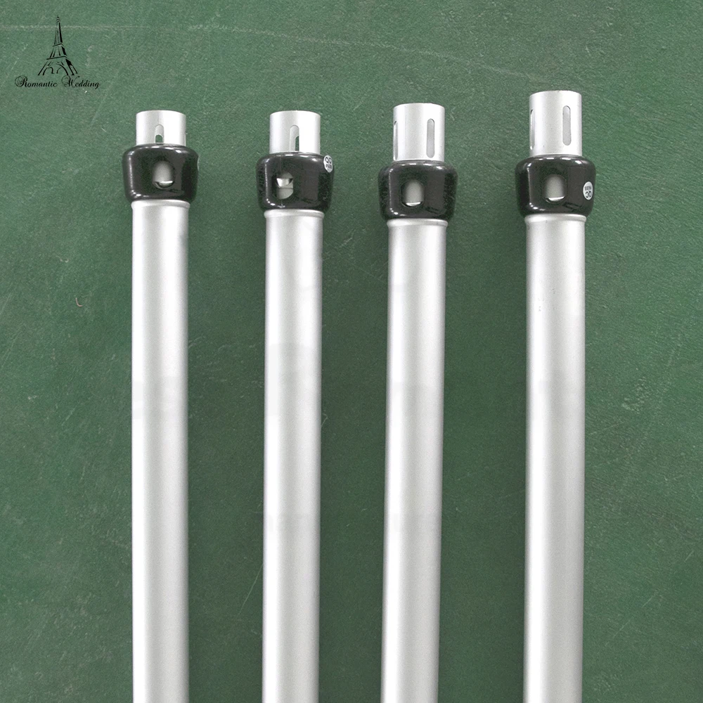 Aluminum Pipe Bracket Adjustable Square Curtain Frame Telescopic Decorative Arch Door Wedding Valance Rack