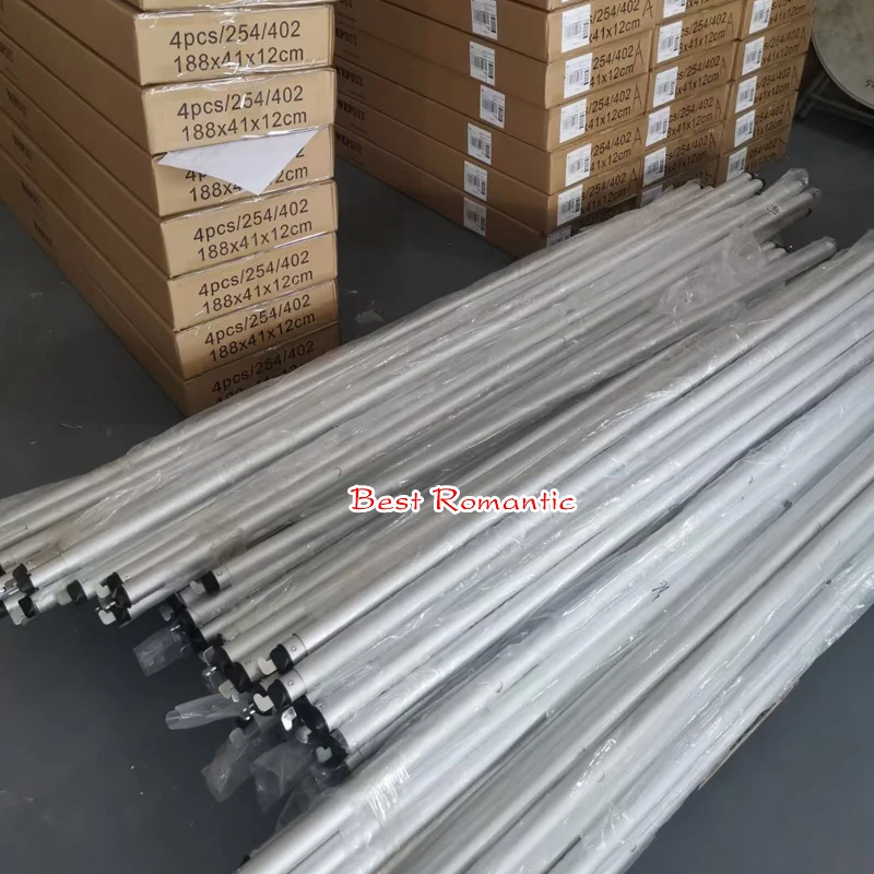 Aluminum Pipe Bracket Adjustable Square Curtain Frame Telescopic Decorative Arch Door Wedding Valance Rack