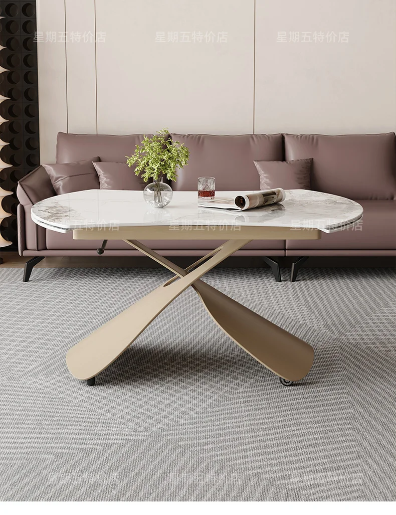 Nordic Modern Coffee Tables Premium Aesthetic Multifunction Convertible Coffee Tables Trendy Simple Table Basse Furniture Home