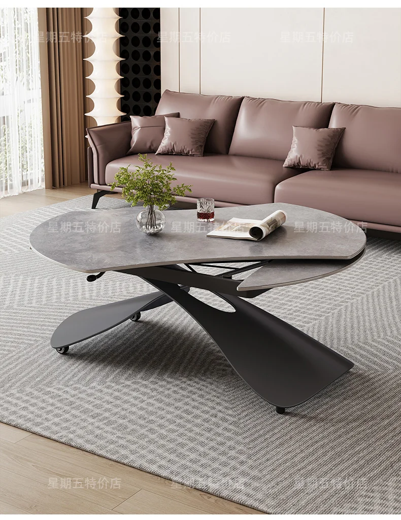 Nordic Modern Coffee Tables Premium Aesthetic Multifunction Convertible Coffee Tables Trendy Simple Table Basse Furniture Home