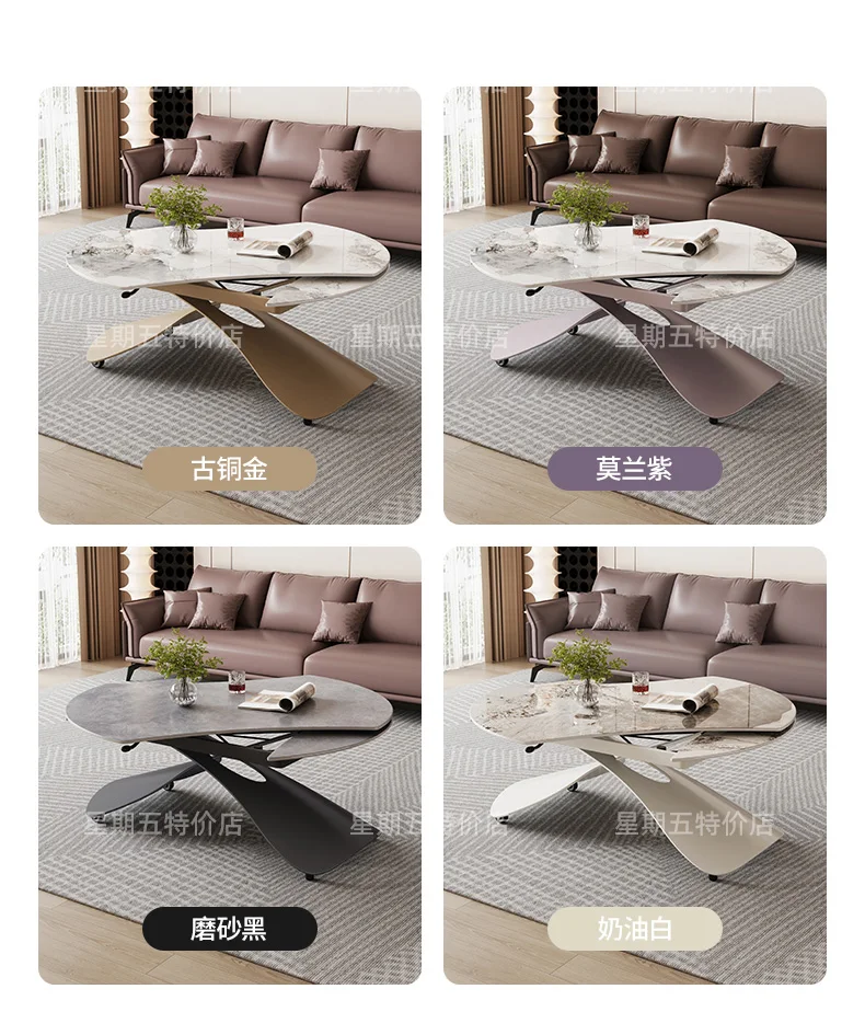 Nordic Modern Coffee Tables Premium Aesthetic Multifunction Convertible Coffee Tables Trendy Simple Table Basse Furniture Home