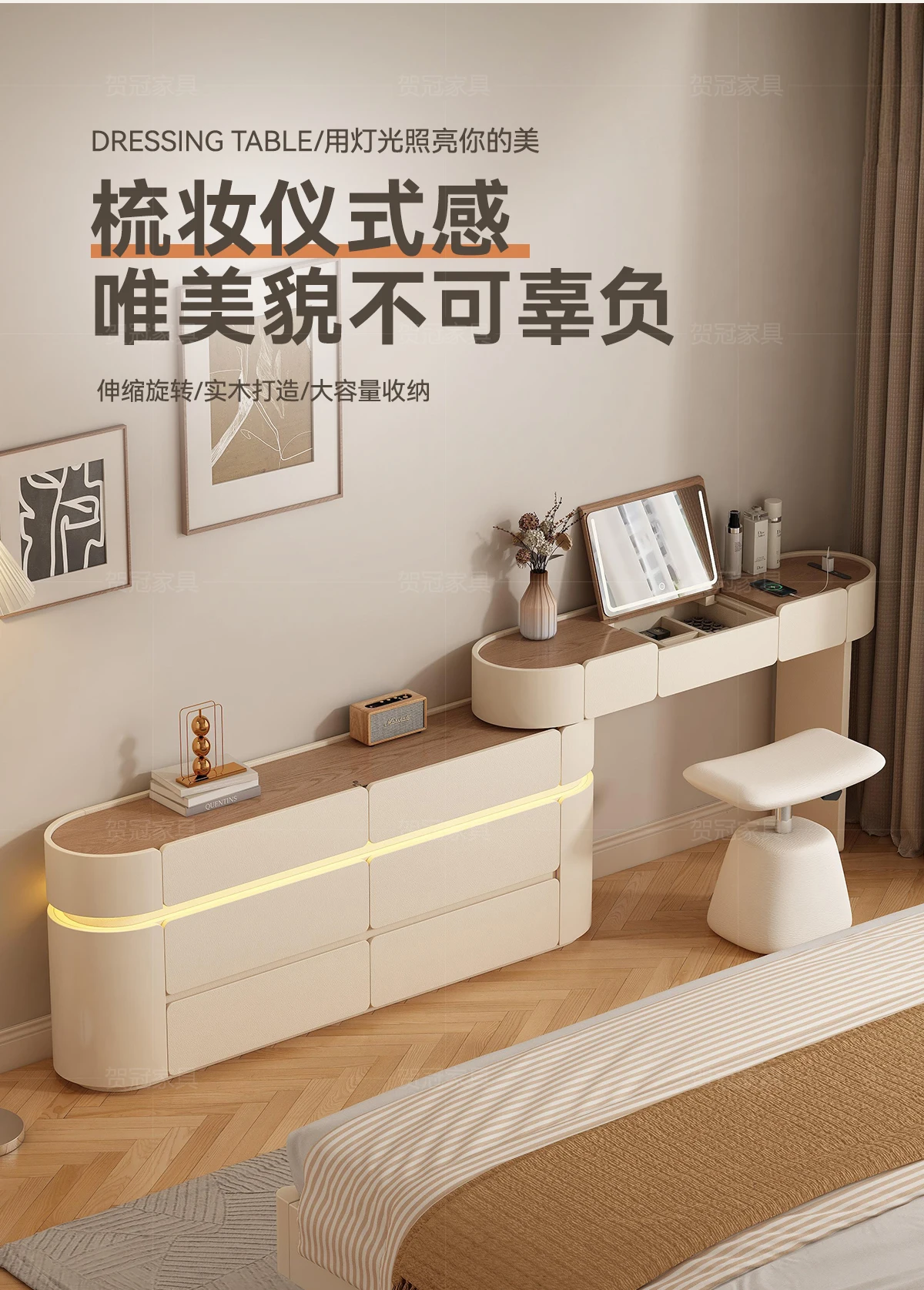 Big Closets Dressing Table Modern Living Room Wood Cosmetics Comfortable Mini Vanity Table Pink Kids Penteadeira Home Furniture