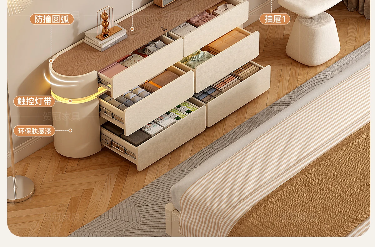Big Closets Dressing Table Modern Living Room Wood Cosmetics Comfortable Mini Vanity Table Pink Kids Penteadeira Home Furniture